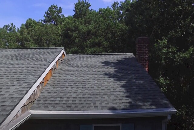 New roof shingles